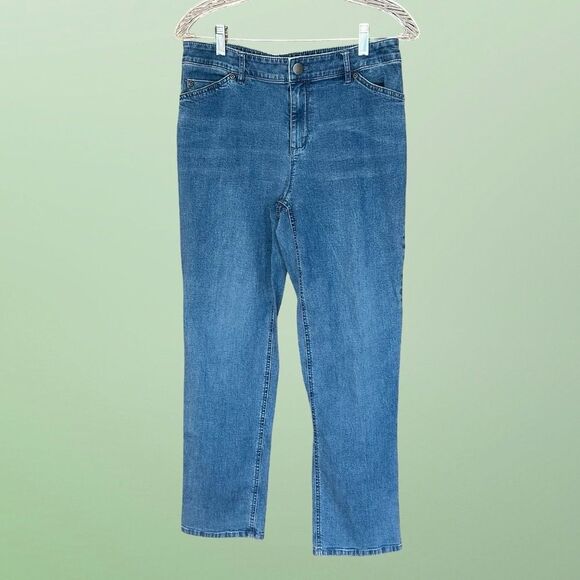 EUC J. Jill "Tried & True Fit" Straight Leg Jeans Size 8P - Picture 9 of 11